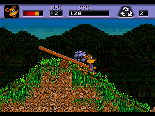 Awesome Possum Kicks Dr Machino's Butt Sega Genesis Screenshots ...
