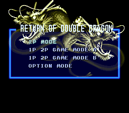 Return of Double Dragon Super Nintendo Screenshots | RetroGamerClassics